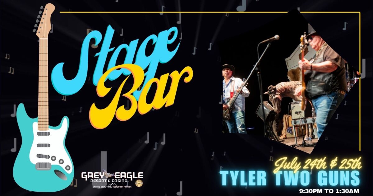 Tyler Two Guns July 24 Grey Eagle Stage Bar event artwork