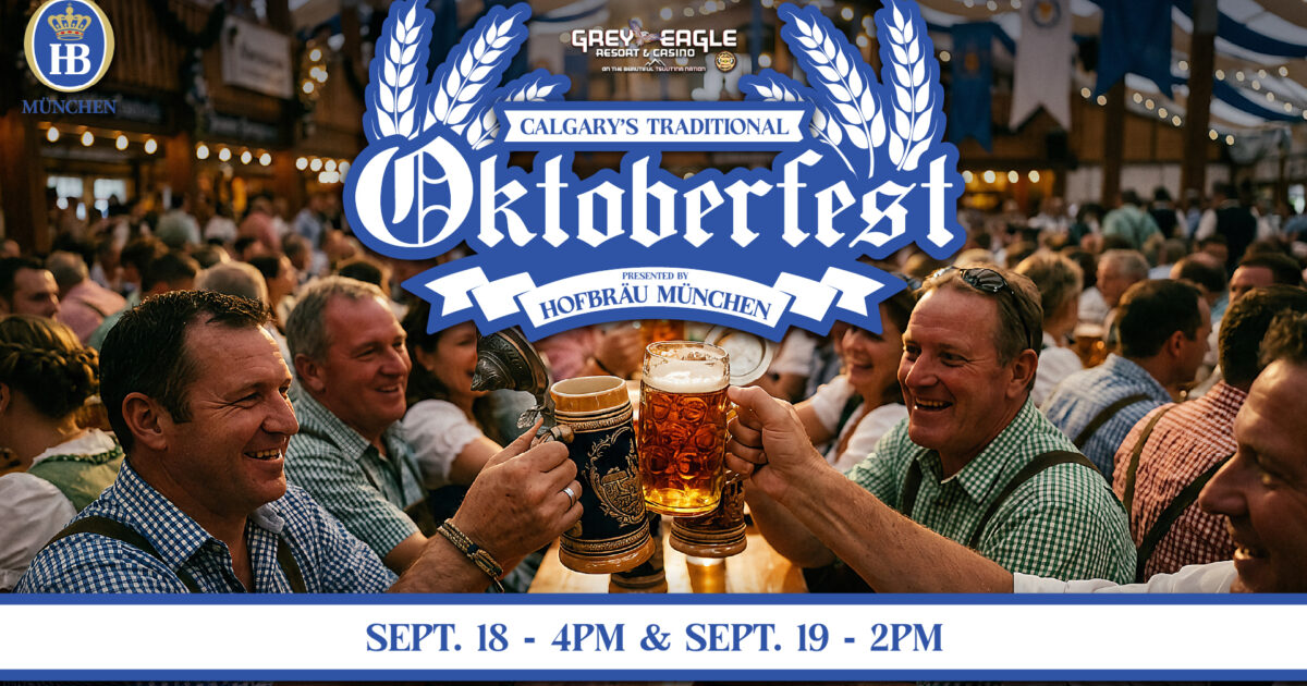 Calgary's Traditional Oktoberfest Party September 18 Grey Eagle Event Centre artwork