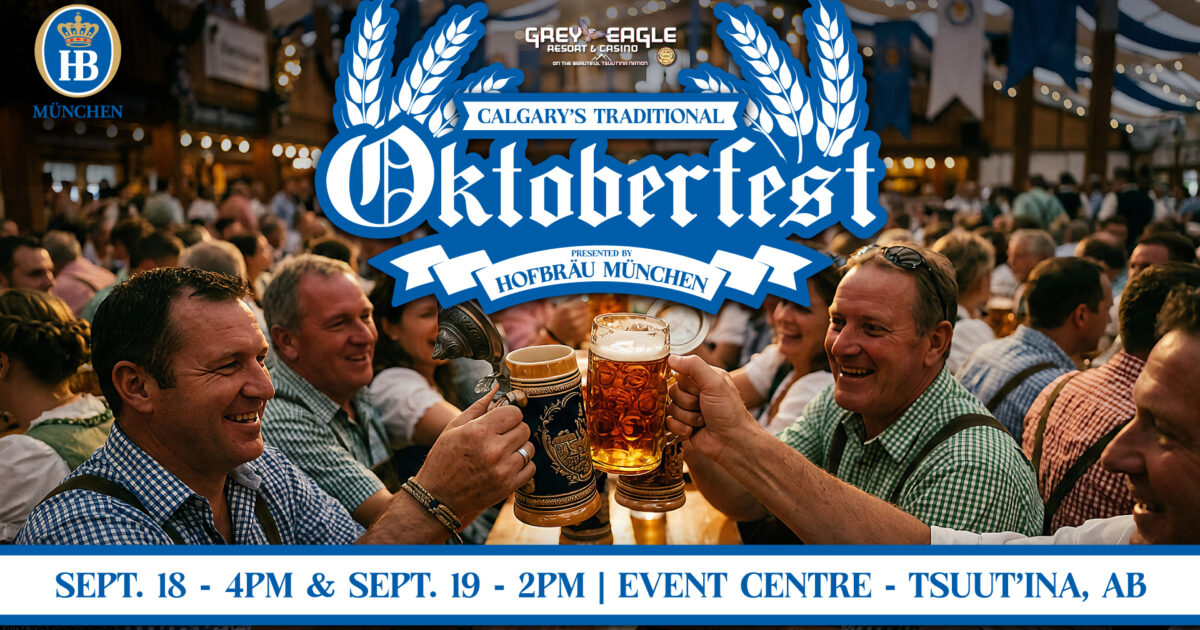 Calgary's Traditional Oktoberfest Party September 19 Grey Eagle Event Centre artwork